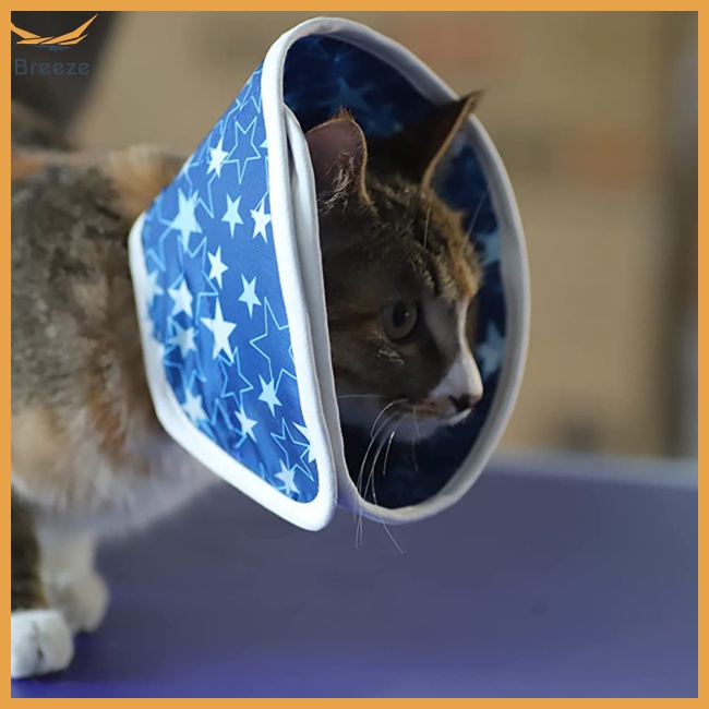 Vòng Cổ Elizabethan Chống Thấm Nước Chống Liếm Có Thể Điều Chỉnh Dành Cho Thú Cưng