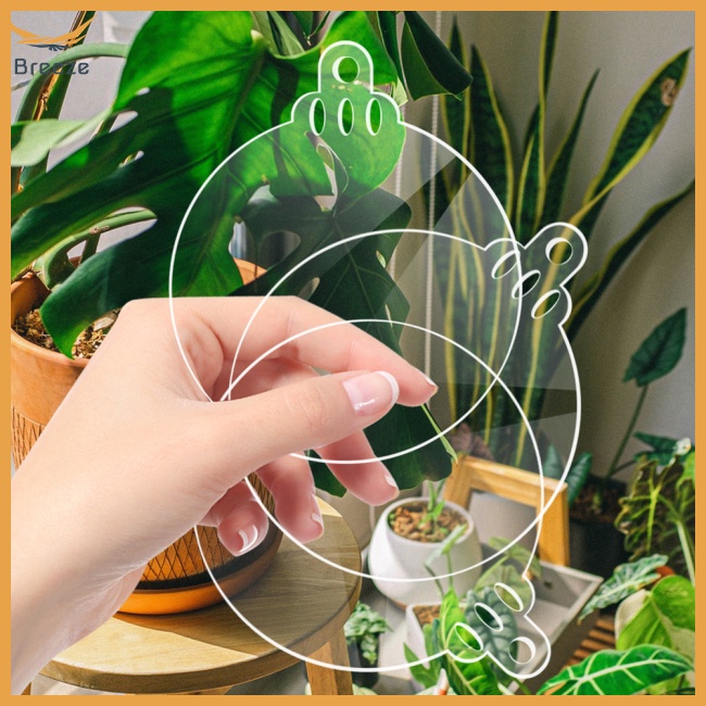 Set 20 Thẻ Treo Bằng Acrylic Trong Suốt Hình Bông Tuyết Có Lỗ Treo Trang Trí Cây Thông Giáng Sinh Diy