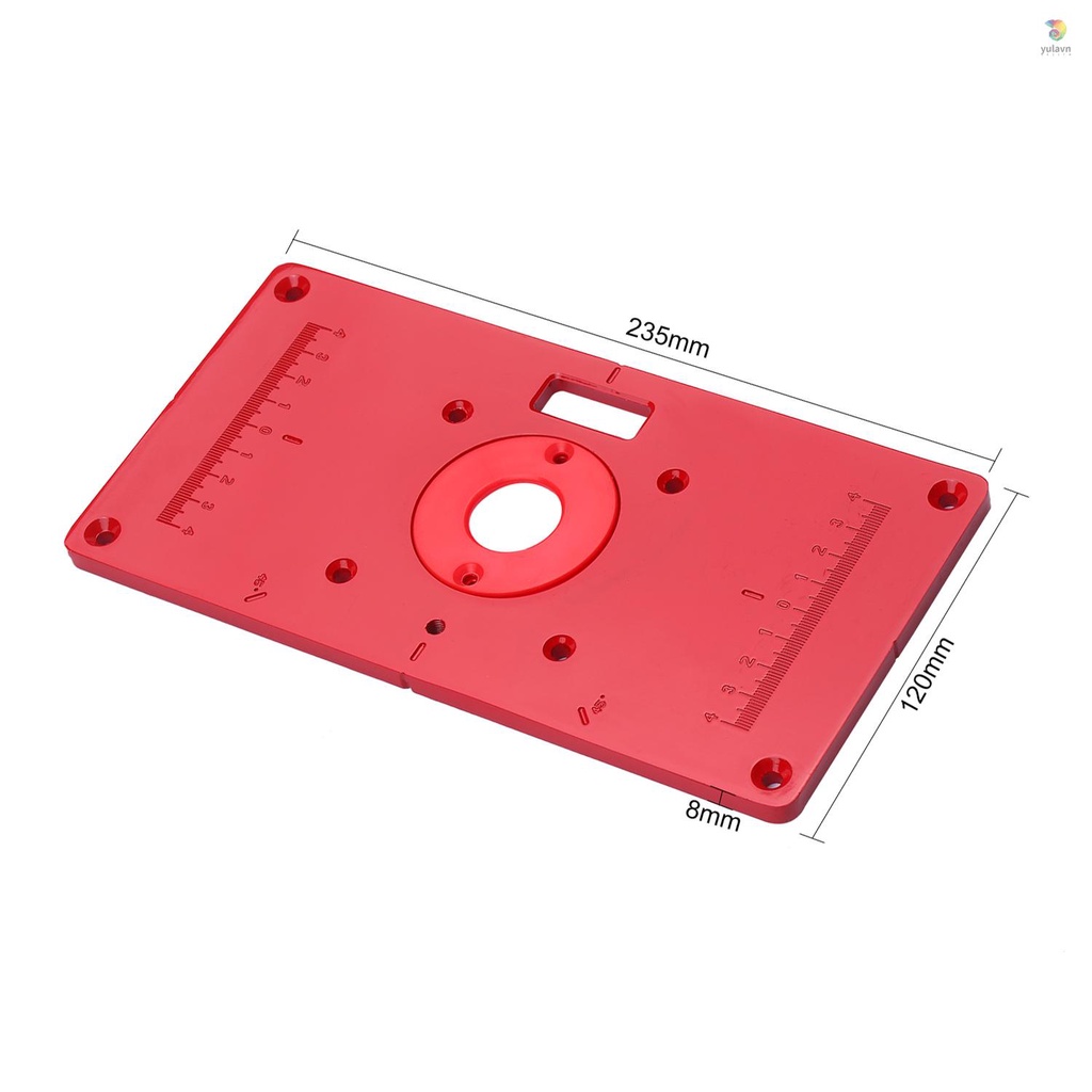 Bảng Định Tuyến Bằng Hợp Kim Nhôm Đa Năng 235x120x8mm Chuyên Dụng Làm Mộc