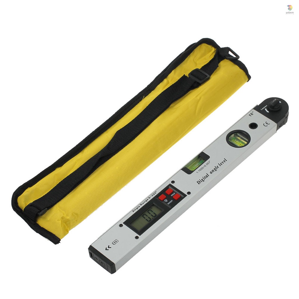 Thước Đo Góc Kỹ Thuật Số LCD 16-inch 225 Độ Bằng Hợp Kim Nhôm Chuyên Dụng Làm Mộc