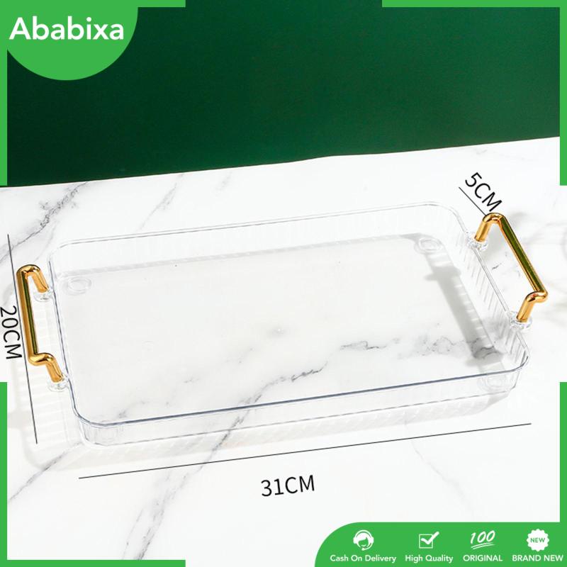 Khay Đựng Đồ Ăn Vặt / Trang Sức Hình Chữ Nhật Họa Tiết Cẩm Thạch Hiện Đại Có Tay Cầm Cho Nhà Hàng / Phòng Tắm