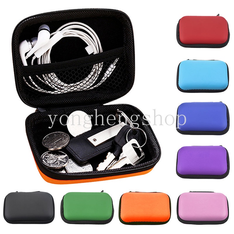 Túi Đựng Tai Nghe / Cáp Sạc USB / Ổ Đĩa Cứng Mini Có Khóa Kéo Tiện Dụng