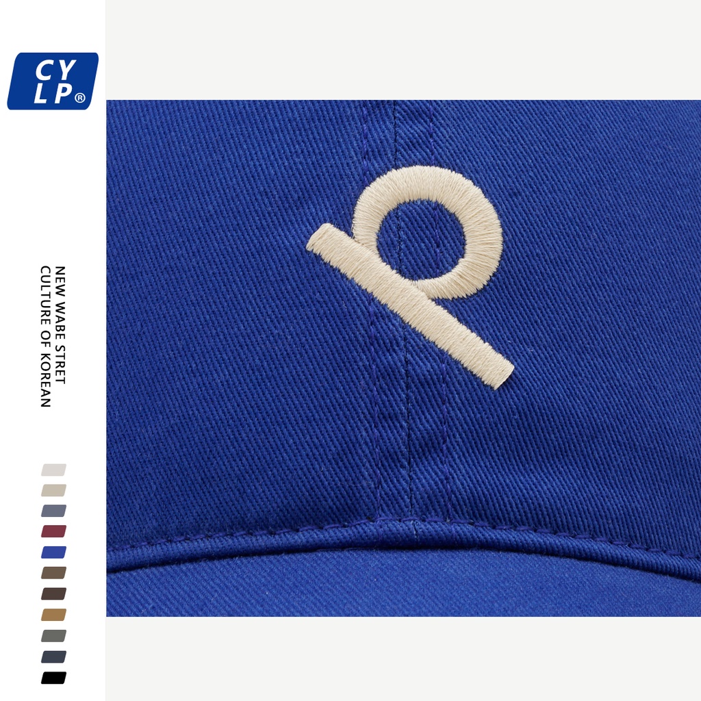 Mũ Lưỡi Trai Thêu Chữ P Phong Cách Đường Phố Hàn Quốc Thời Trang Xuân Hè Cho Nam Và Nữ