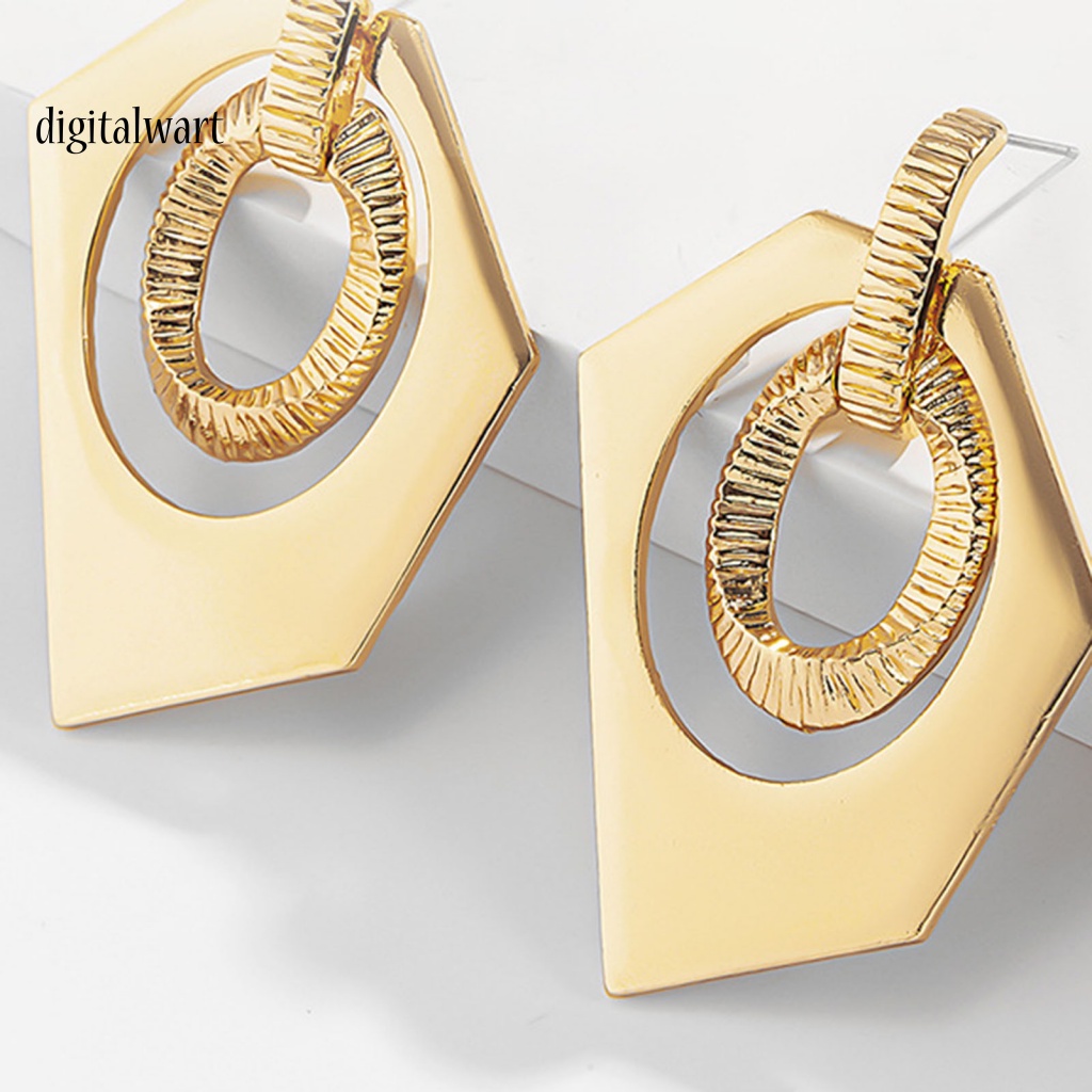 Kỹ Thuật Số| 1 Đôi Bông Tai Hình Học Nhiều Màu Không Phai Thời Trang Dự Tiệc