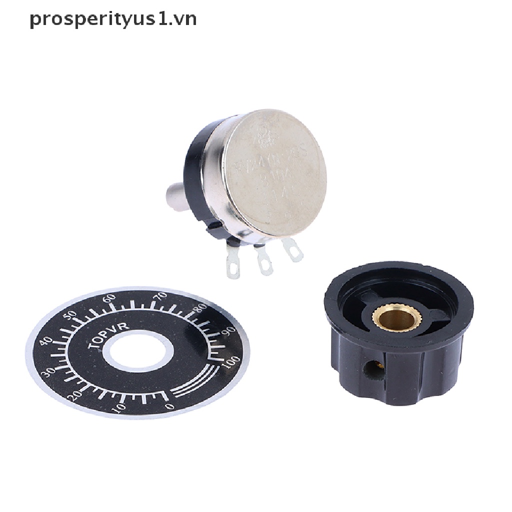 1 Bộ Chiết Áp Xoay Phim Carbon Có Núm Vặn Cho RV24YN20S prosperityus1