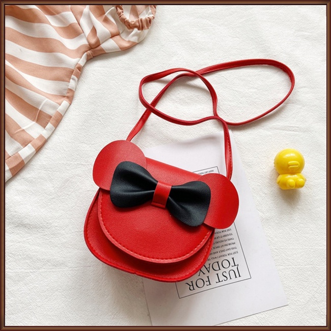 Túi Đeo Chéo Mini Đính Nơ Dễ Thương Thời Trang Cho Nữ