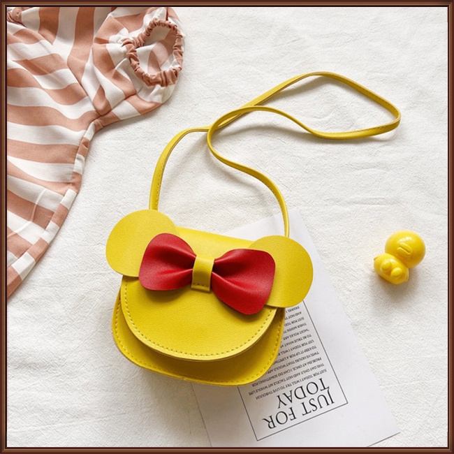 Túi Đeo Chéo Mini Đính Nơ Dễ Thương Thời Trang Cho Nữ