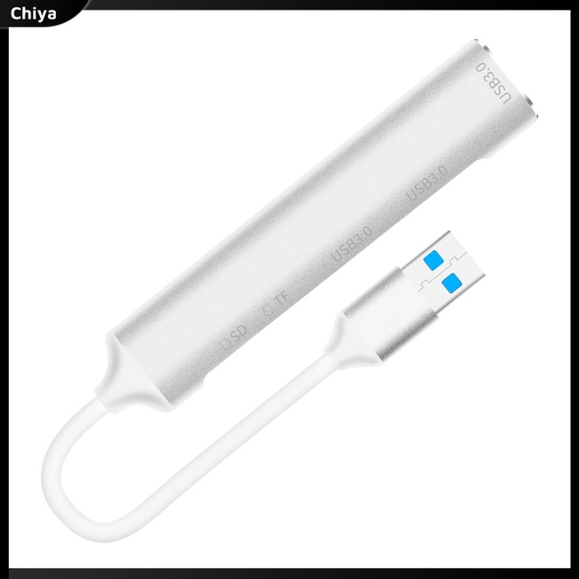 Bộ Chia Cổng Usb 3.0 5 Trong 1 Đầu Đọc Thẻ Nhớ Tf Cho Chuột Máy Tính