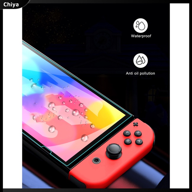 Set 2 Kính Cường Lực Phủ Toàn Màn Hình Chống Dầu Plasma Tương Thích Với Ns Switch