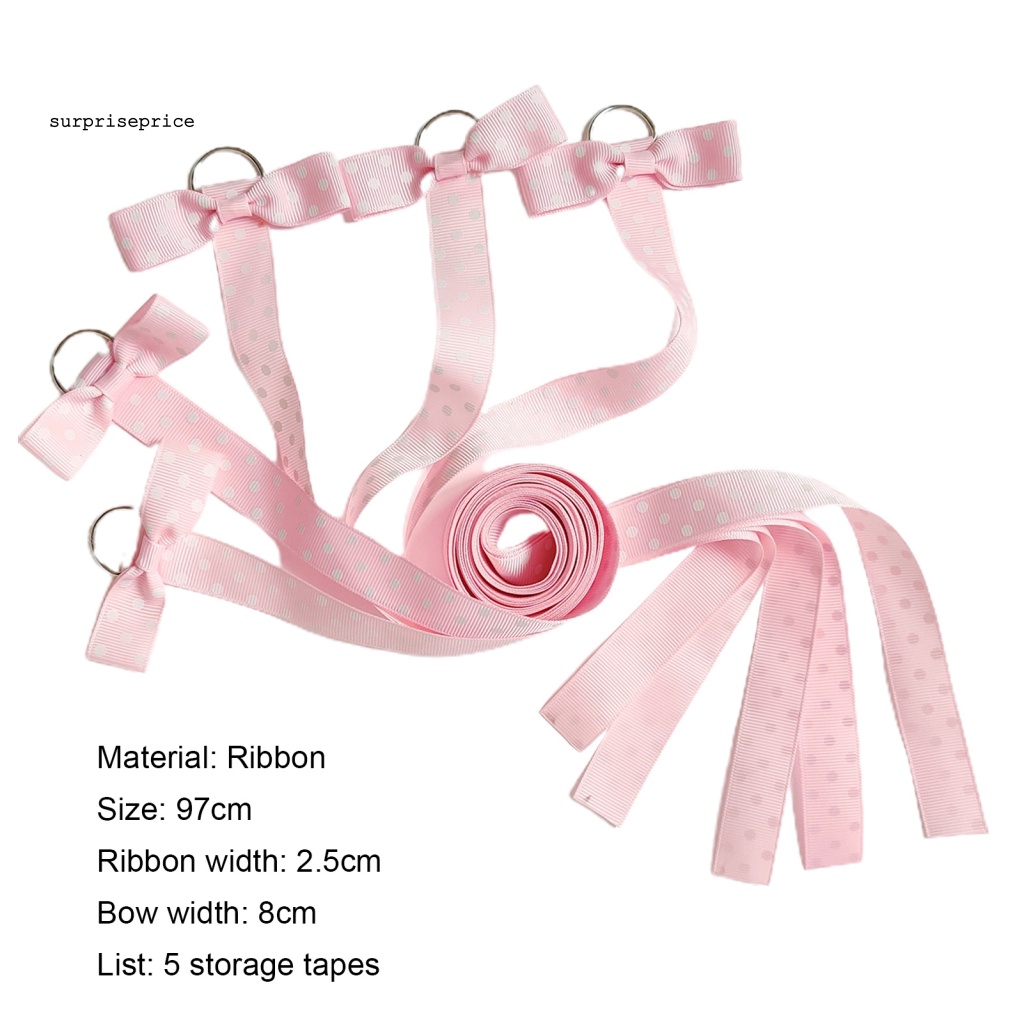 Set 5 Giá Đỡ Nơ Cài Tóc Nhiều Màu Sắc Dùng Tại Nhà