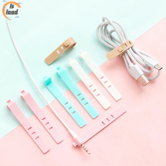 Bộ 4 Dây Quấn Tai Nghe Chống Thất Lạc Bằng Silicon Mềm Tái Sử Dụng Được