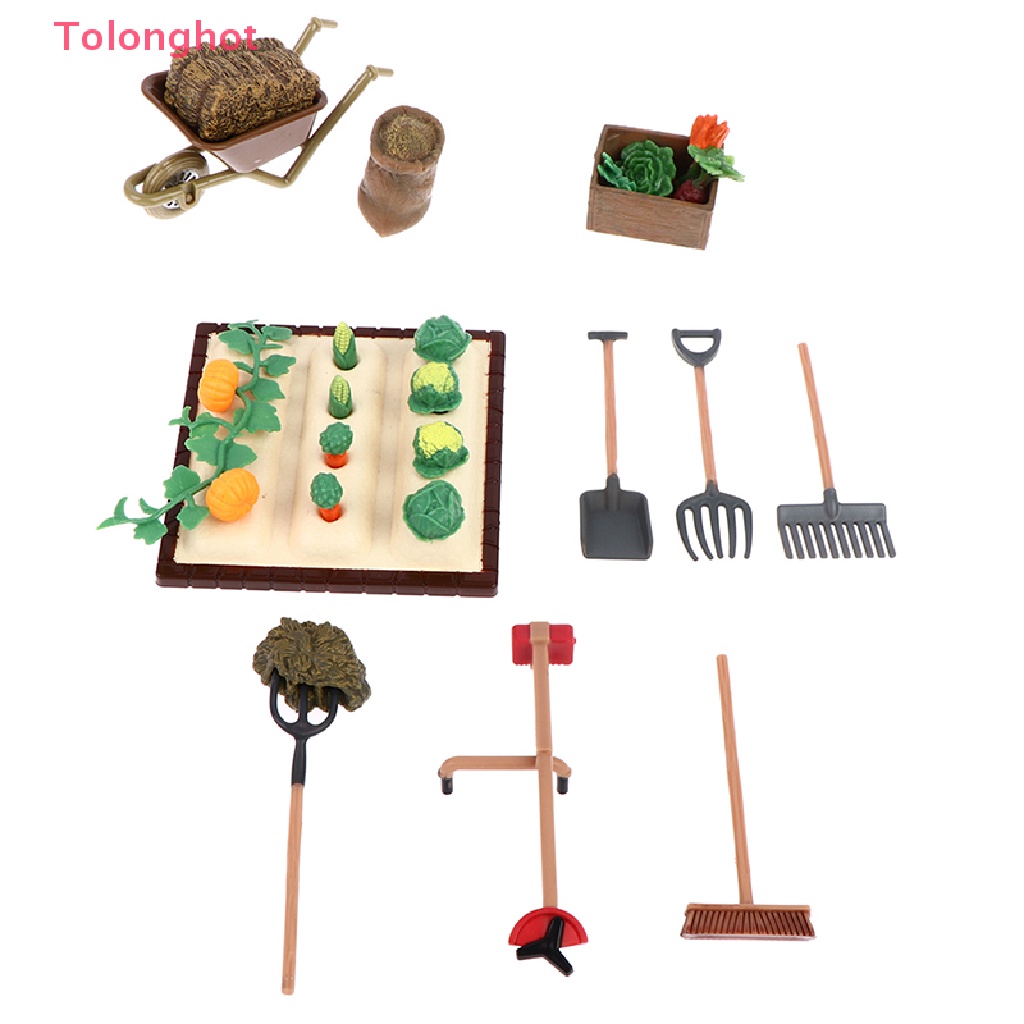 Xẻng Nông Trại Mini Trang Trí Nhà Búp Bê