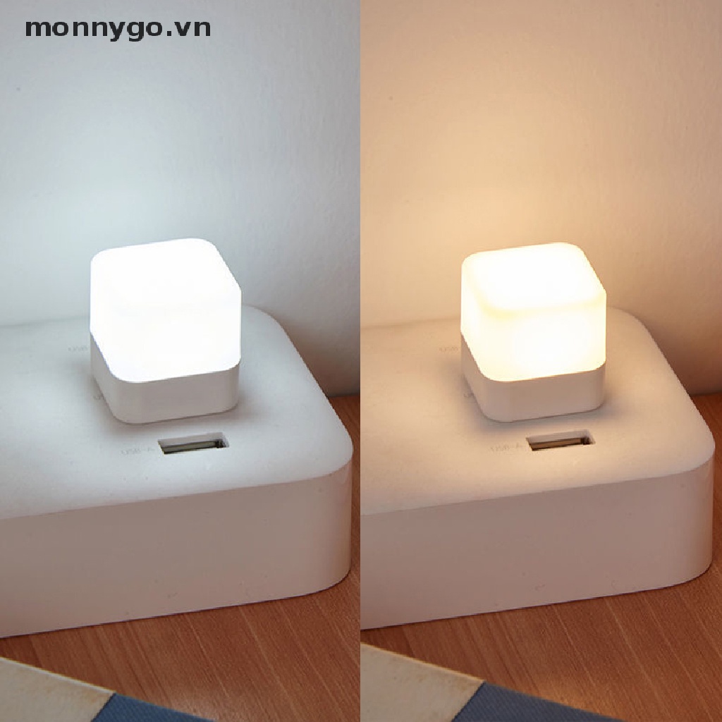 1 Đèn LED Mini Sạc USB Hình Tròn Bảo Vệ Mắt Dùng Khi Đọc Sách