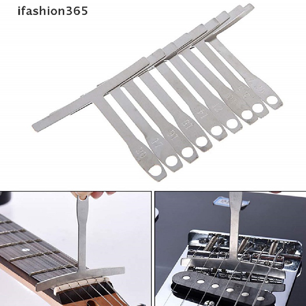 Set 9 Thước Đo Dây Đàn Ghi Ta Bass Hình Chữ T ifashion365