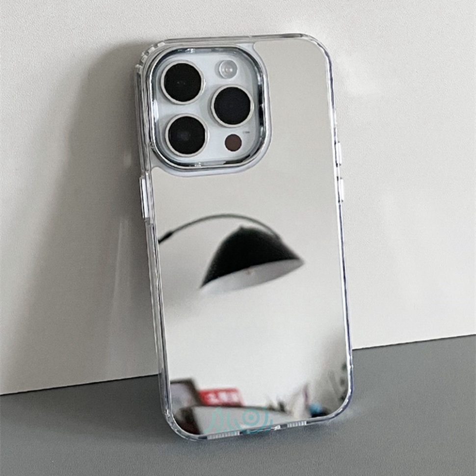 Ốp Điện Thoại Mặt Gương Viền Kim Loại Chống Sốc Cho iPhone 14 Pro MAX 11 12 13 Pro MAX X XS MAX XR