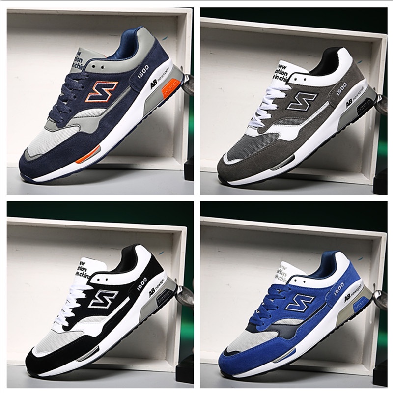 Giày Thể Thao Đế Bằng Phối Lưới Thoáng Khí Chống Trượt Plus Size Cho Nam Và Nữ