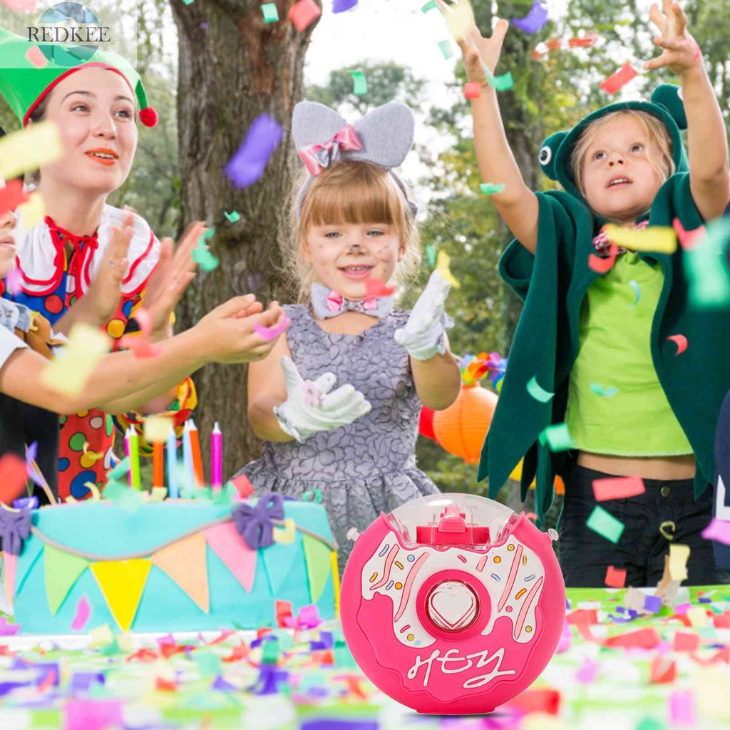 Bình Nước Nhựa 380ml Hình Bánh Donut Dễ Thương