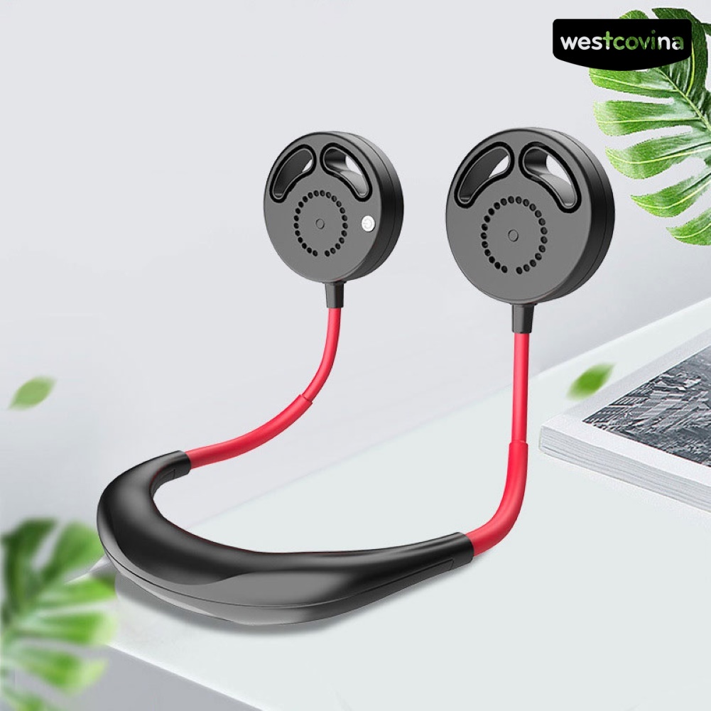 W🅢Quạt Sạc USB Mini Đeo Cổ Có Thể Gấp Lại Tiện Dụng