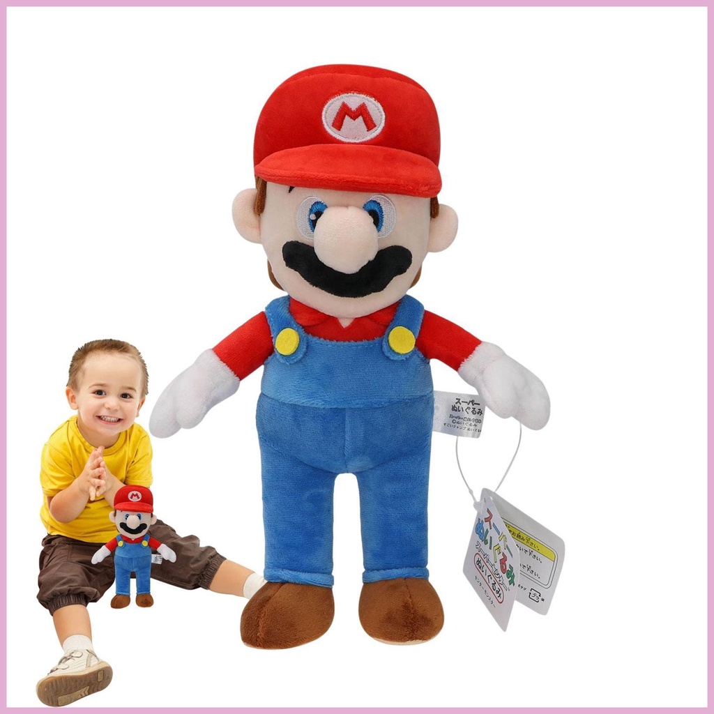 Búp Bê Nhồi Bông Hình Các Nhân Vật Trong Game Super Mario Bros Luigi 10 Inches