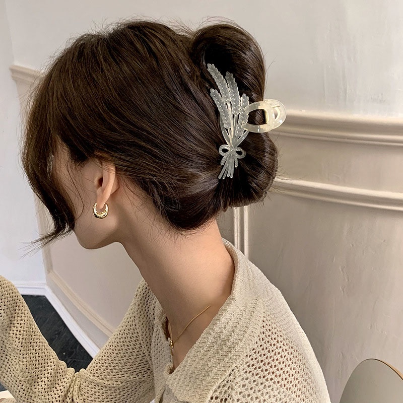 Kẹp Tóc Lúa Mì Lớn 10CM Thời Trang Hàn Quốc Mới 2023 Cho Nữ