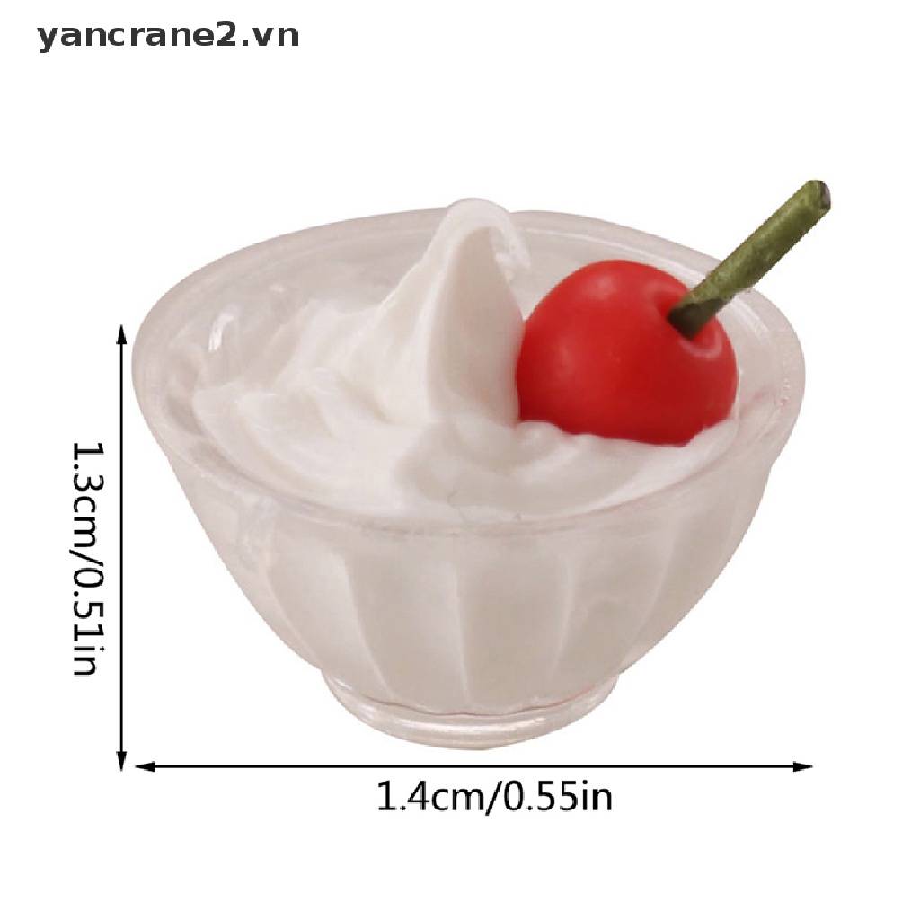 Set 1 / 2 / 1 / 12 Ly Kem / Cherry Trang Trí Nhà Búp Bê