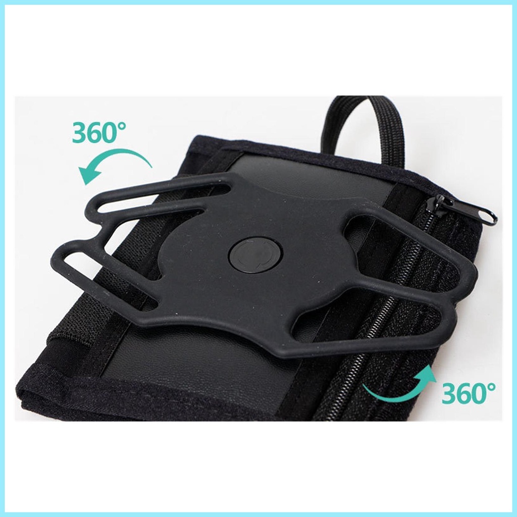 Túi Đựng Điện Thoại Co Giãn Xoay 360 Độ Kèm Dây Đeo Cổ Tay Tiện Dụng Khi Đi Bộ Đường Dài
