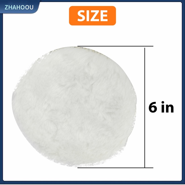 ☃Nhà Cửa☃ Set 2 Đĩa Đánh Bóng 6 Inch 180 Độ Tự Dính Bằng Len Đánh Bóng Cho Bề Mặt Sơn