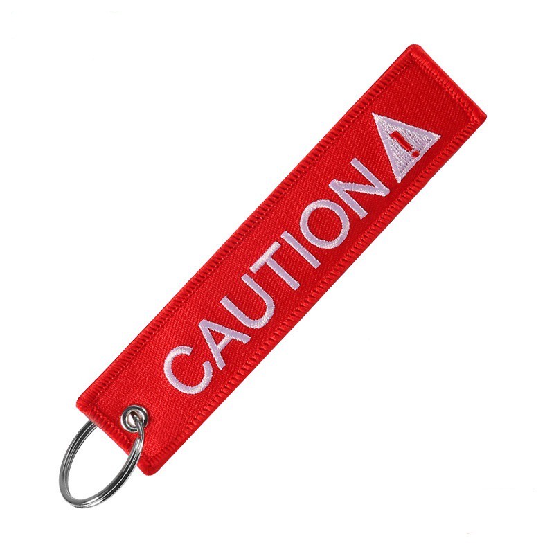 1 Móc Khóa Thêu Chữ Remove Before Flight Thời Trang Cá Tính