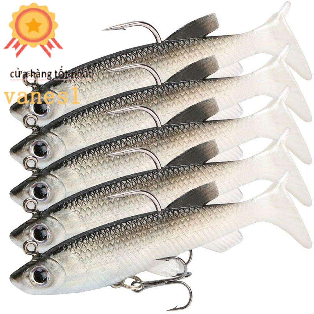 Set 5 Mồi Giả Nhử Cá Mềm Mại Bằng Nhựa Pvc VANES1