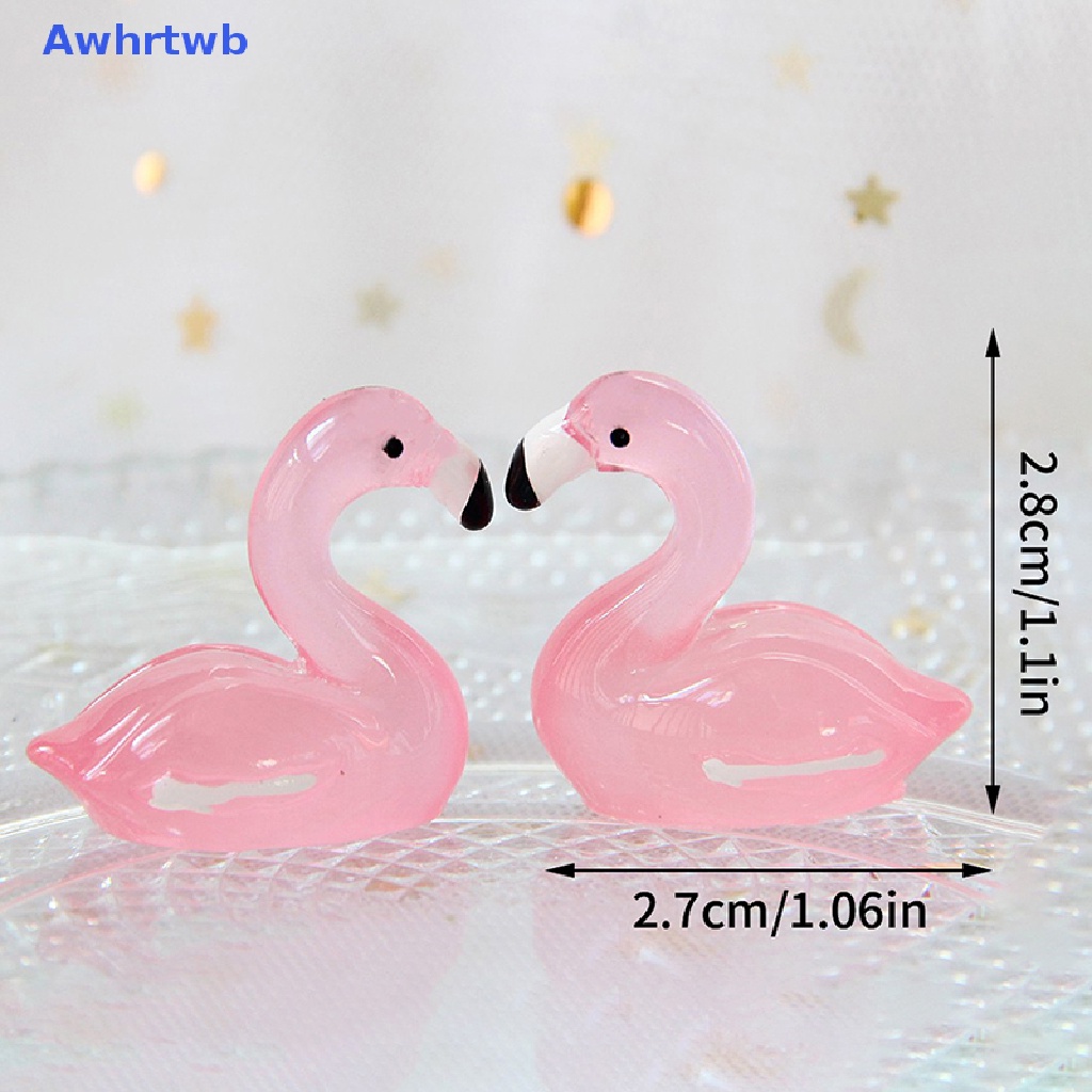 Set 10 Tượng Vịt Mini Bằng Nhựa Phát Quang Trang Trí Tiệc Giáng Sinh Mới