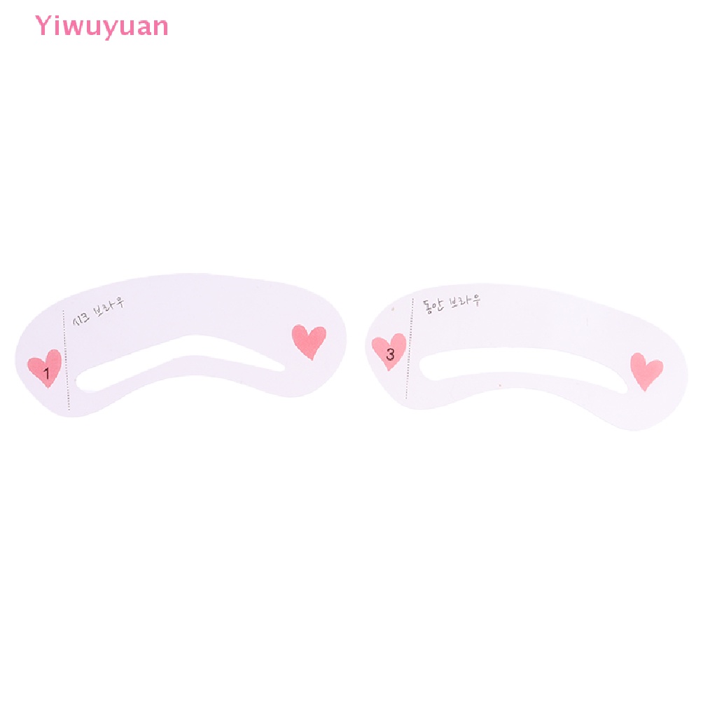 < Yiwuyuan > 10 Túi Khuôn Vẽ Chân Mày 3 Phong Cách Có Thể Tái Sử Dụng