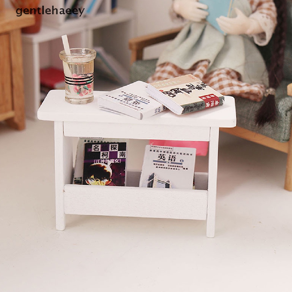 Gent 1:12 Dollhouse Mini Stool Desk Table Model Cabinet Bookshelf Furniture Decor Toy EN