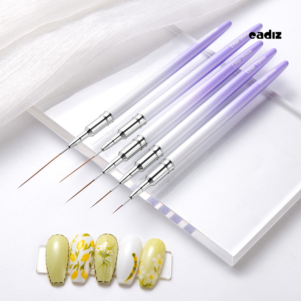 Bút Vẽ Móng Nghệ Thuật 7 / 15 / 20 / 25 / 30mm Tay Cầm Chống Trượt Tiện Dụng