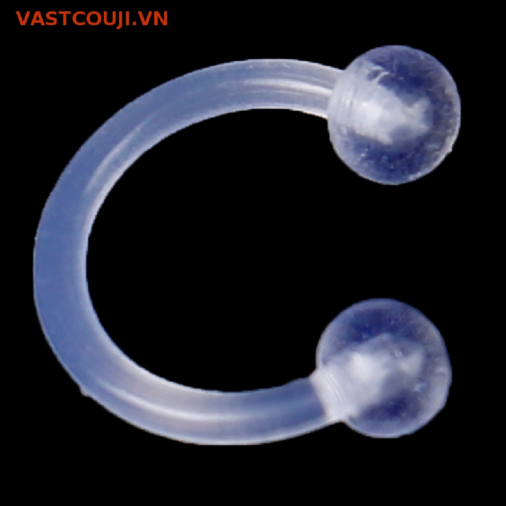 Set 15 Khuyên Xỏ Cơ Thể / Lưỡi / Môi / Rốn Trong Suốt