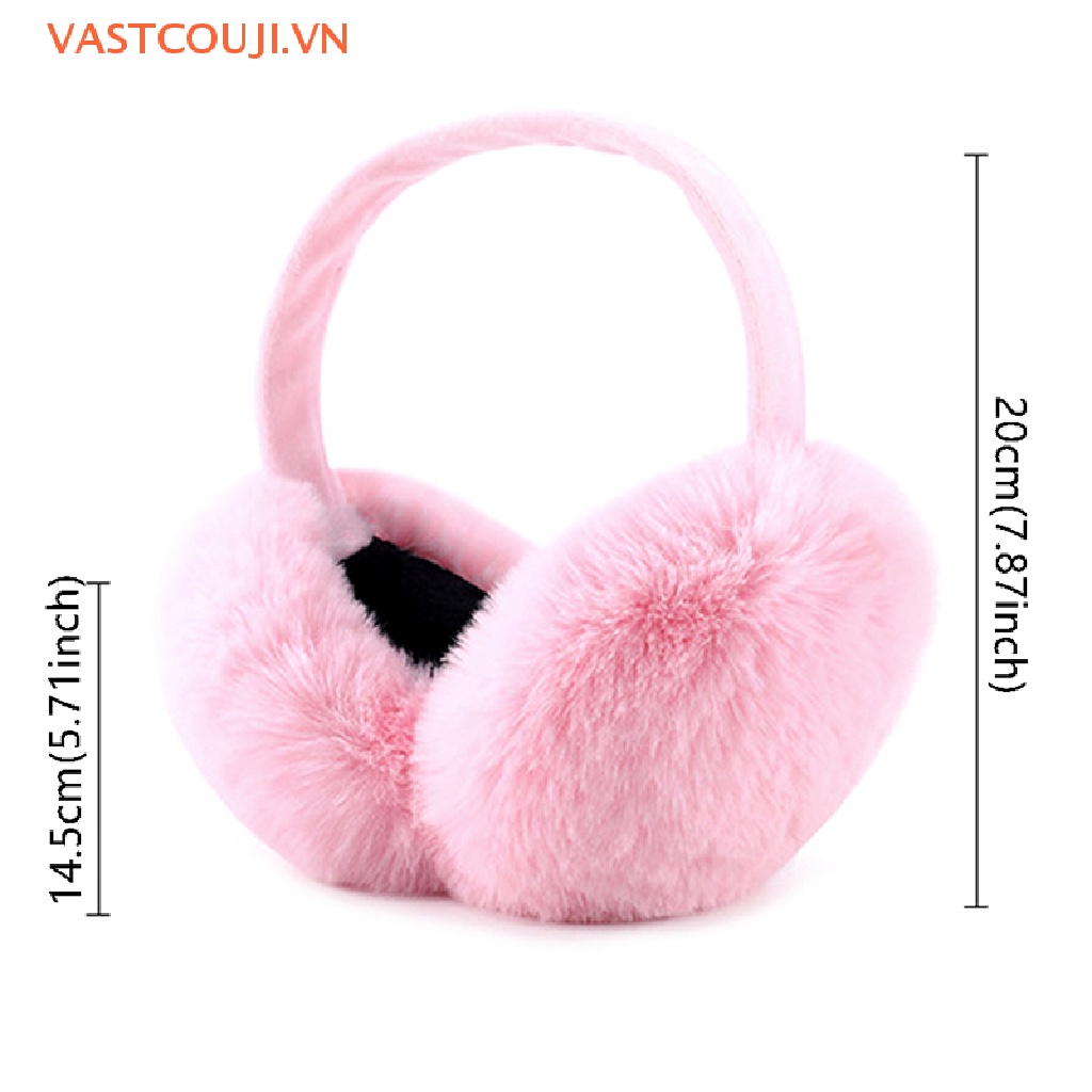 Chụp Tai Giữ Ấm Bằng Vải Bông Dễ Thương Thoải Mái Thời Trang Thu Đông