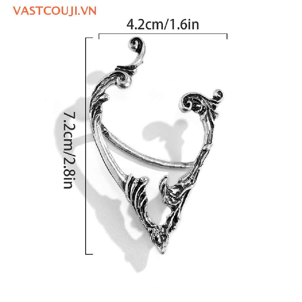 Khuyên Kẹp Vành Tai Không Xỏ Lỗ Phong Cách Gothic Cho Nữ