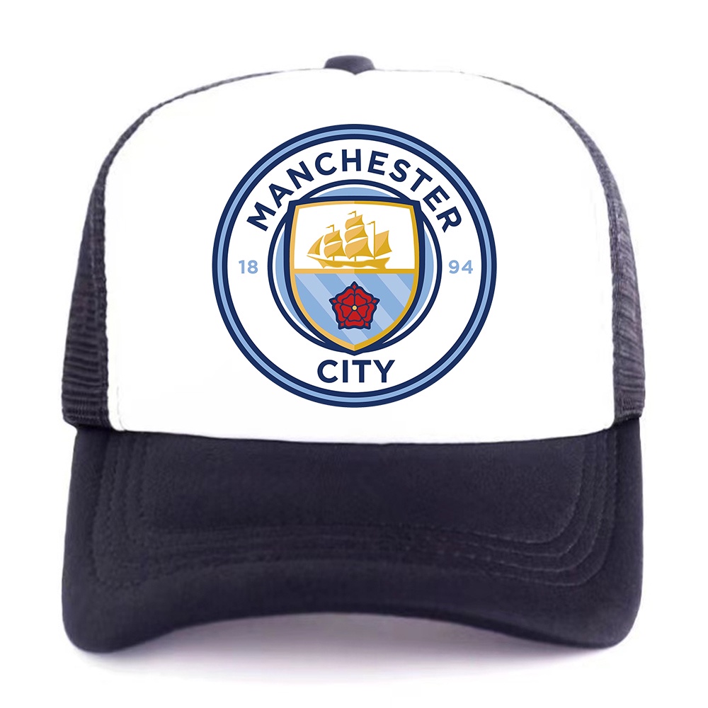 Nhân Vật Mingyuan Manchester City F.C. Mũ Lưỡi Trai Thể Thao Phối Lưới Thoáng Khí Thoải Mái Thời Trang Cho Nam