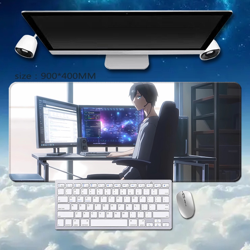 Yamada-kun to Lv999 no Koi wo Suru mouse pad oversized keyboard pad table pad Aki Dougi under the Xi anime
