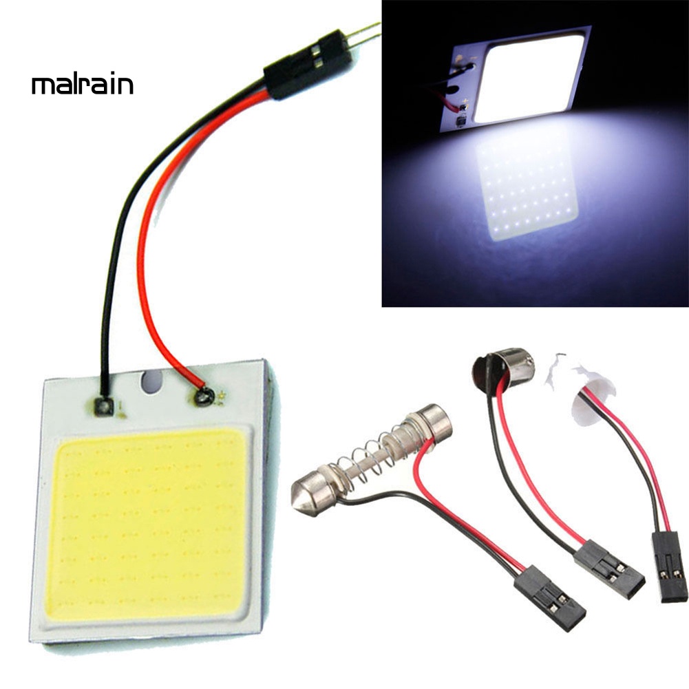 Bảng Đèn LED COB 48 SMD 4W 12V Ánh Sáng Trắng Chuyên Dụng Cho Xe Hơi