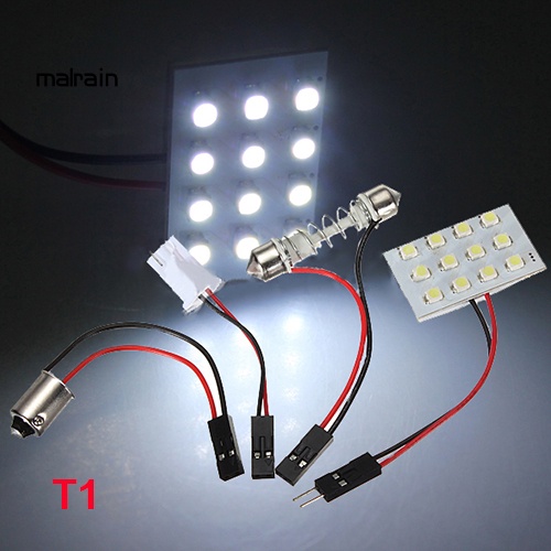 Bộ Điều Hợp Đèn LED 3528 SMD T10 BA9S 12 / 24 / 36 / 48 Chuyên Dụng Cho Xe Hơi