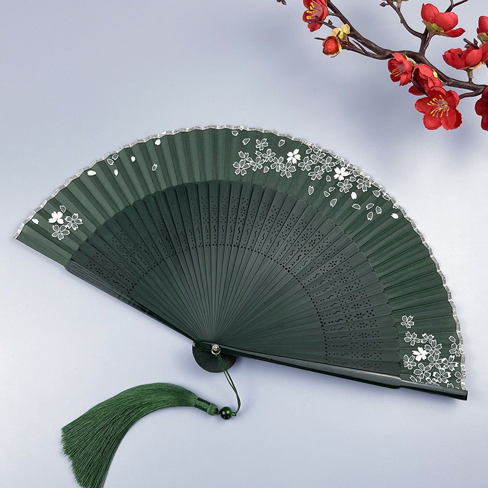 Quạt Xếp Cầm Tay Phong Cách Trung Hoa Cổ Điển