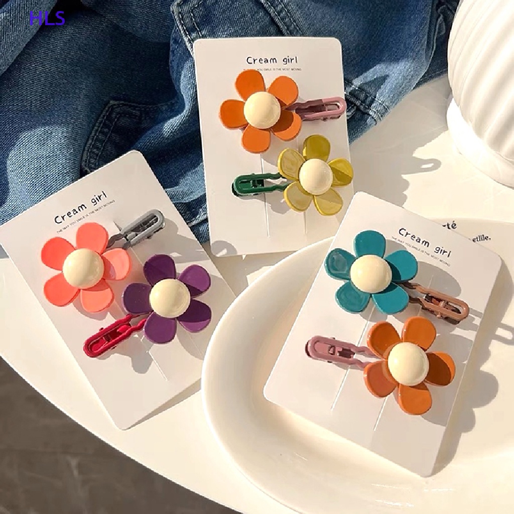 Kẹp Tóc Hình Hoa Nhiều Màu Sắc Ngọt Ngào Cho Nữ