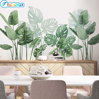 Miếng dán tường Thinkmax trang trí hình lá xanh
