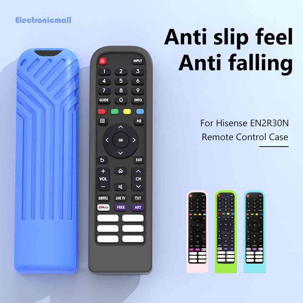 Vỏ Bọc Điều Khiển Từ Xa Bằng Silicone Chống Thất Lạc Cho Hisense EN2P30H EN2R30N EN2K30P [ElectronicMall01.vn]