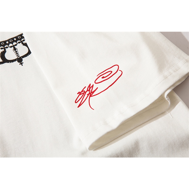 Áo Thun Cotton Plus Size Tay Ngắn Họa Tiết Sọc Ngang In Chữ Dành Cho Nam Nữ