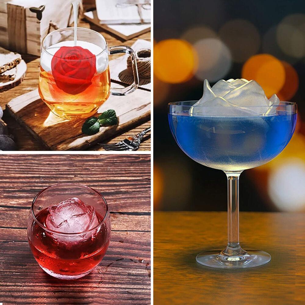 Khuôn Làm Đá 4 Ngăn Bằng Silicone Dễ Sử Dụng