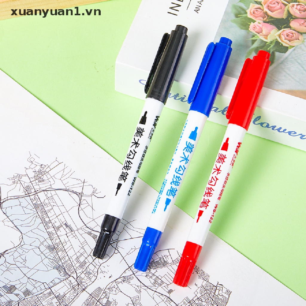 Set 10 Bút Lông Hai Đầu Chống Thấm Nước Và Dầu Tiện Dụng