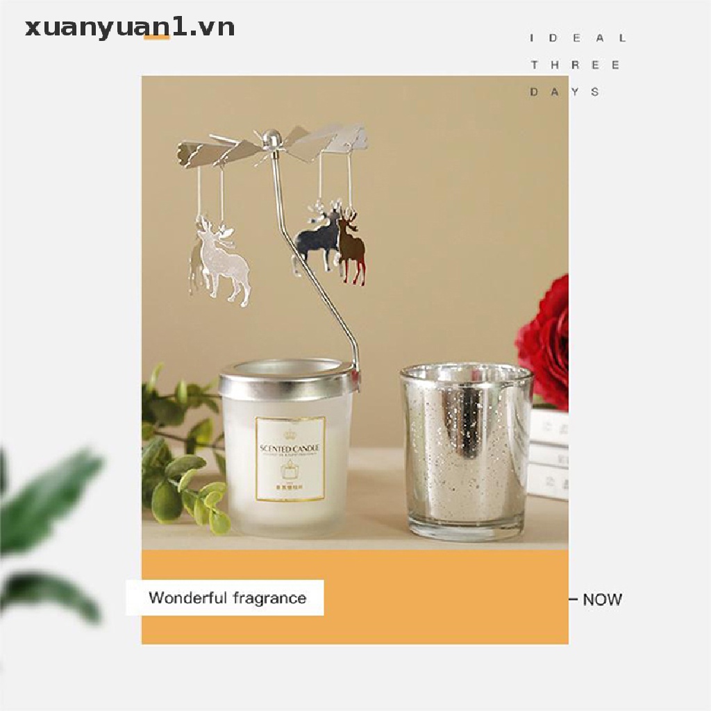 Khay Xoay Vòng Quay Màu Vàng Phong Cách Giáng Sinh Lãng Mạn