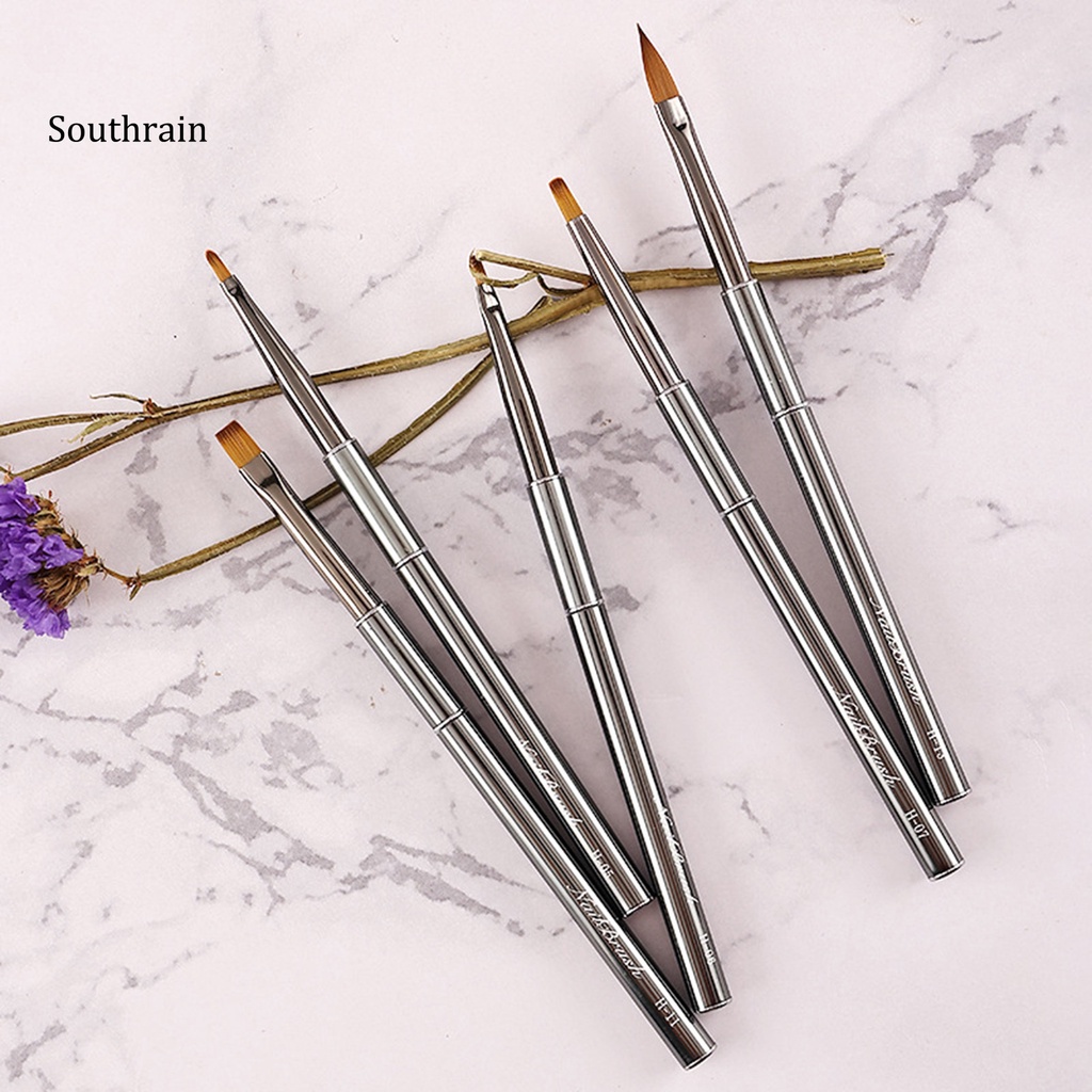 Bút Lông Mềm Vẽ Móng Nghệ Thuật DIY Không Phai Màu Kèm Vỏ Đựng