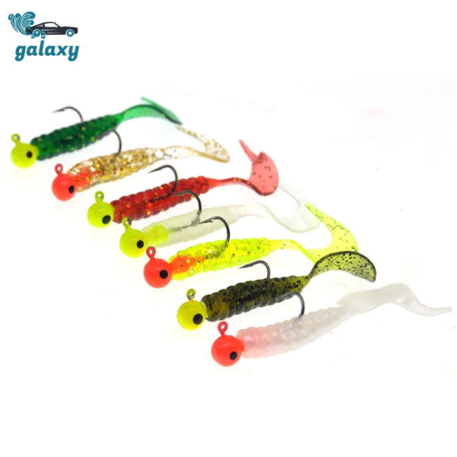 Galaxy Mồi Câu Cá Giả Hình Giun Mềm 10 Màu 3.5g / 6cm